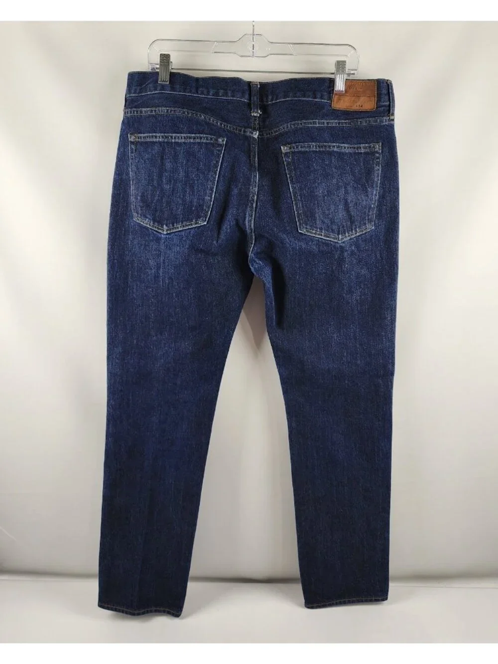 J Crew Jeans Men 36x31 484 Blue Slim Straight Leg Denim